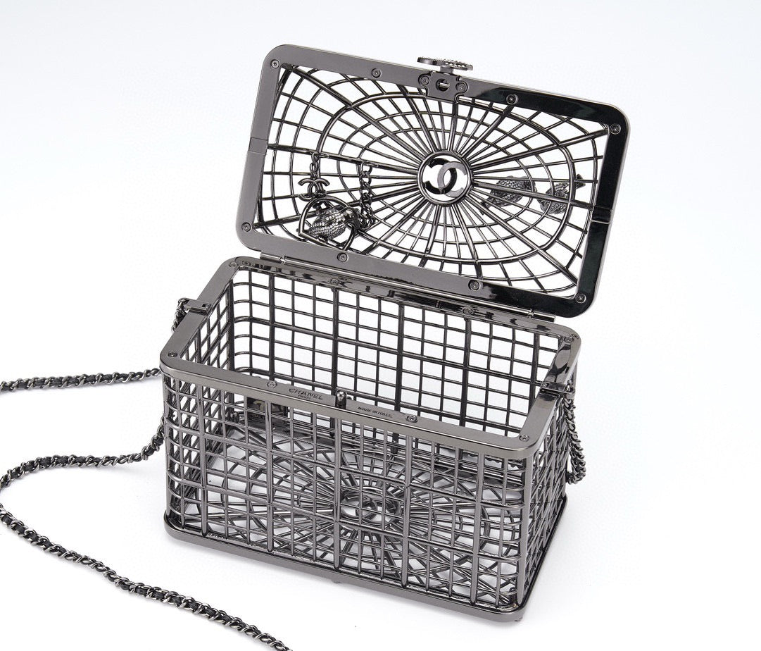 CHANEL - BIRD CAGE BAG RUNWAY EVENING BAG