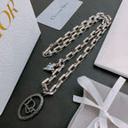 DIOR - Oblique Pendant Necklace