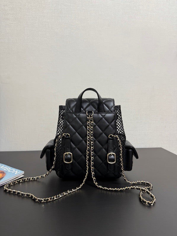 CHANEL - Chanel Mini Caviar Urban Spirit Backpack
