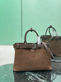 PRADA - Prada Buckle Small Leather Handbag With Belt
