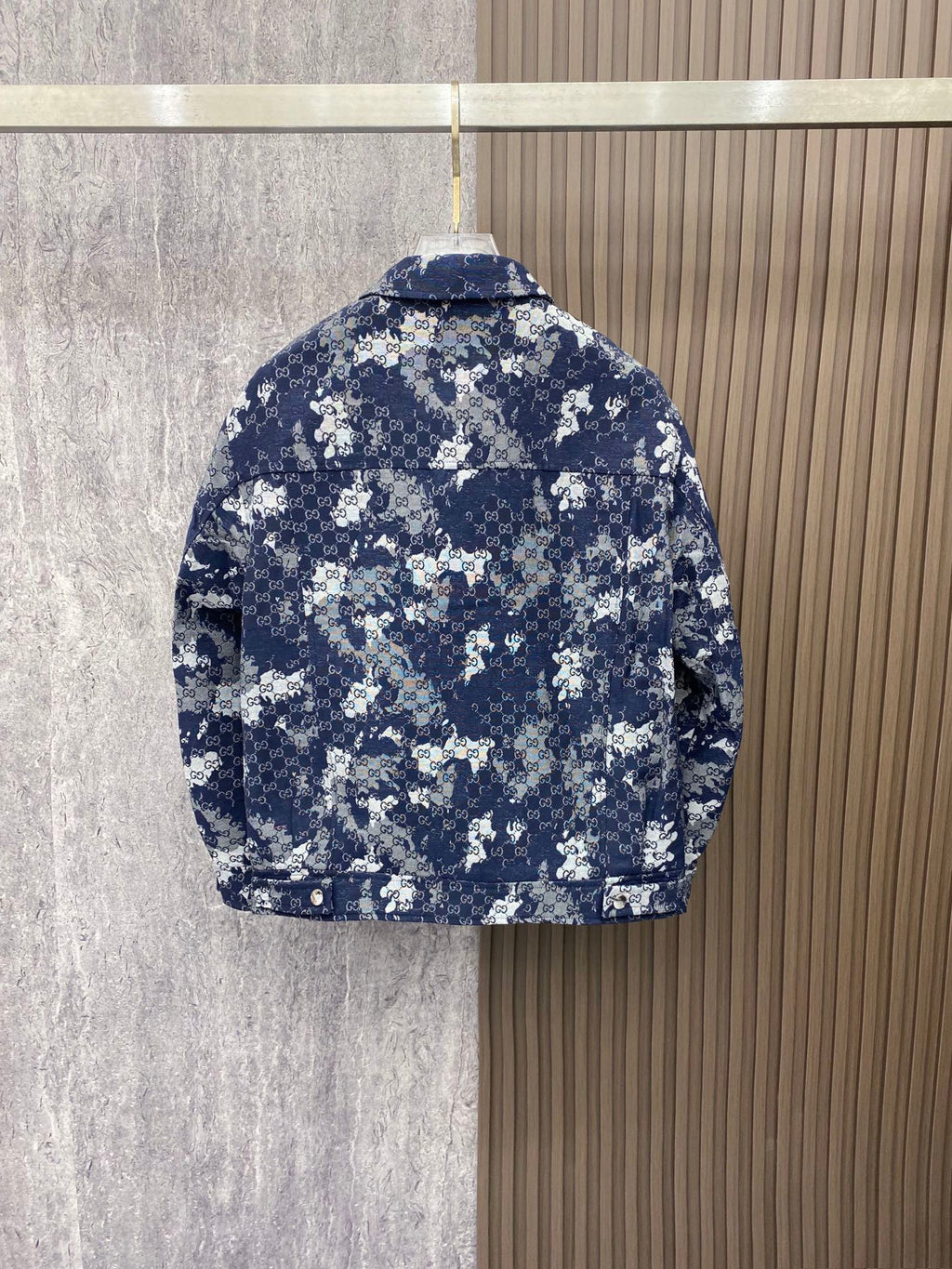 GUCCI  - Retro camouflage monogram print jacket