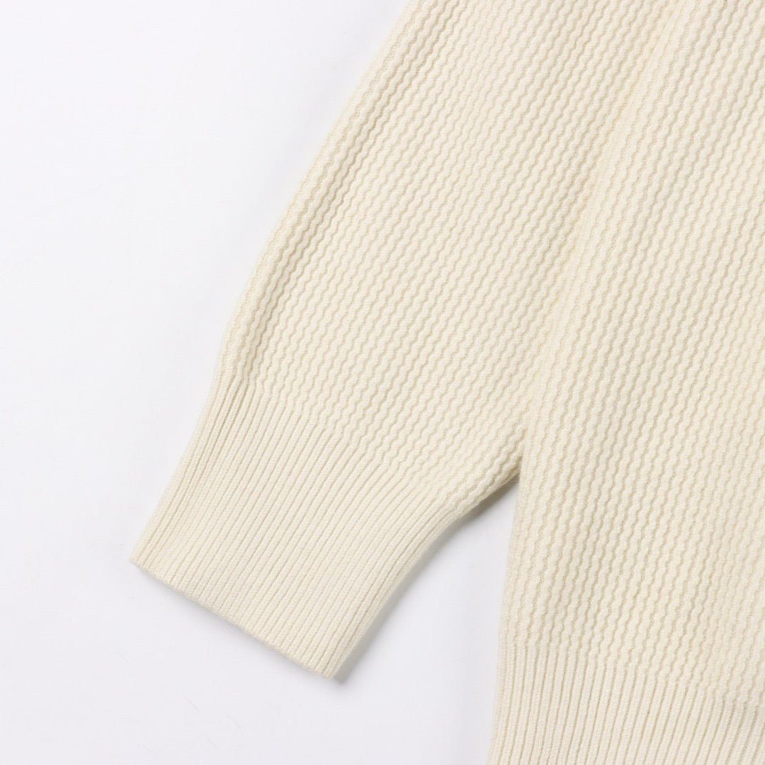 LOUIS VUITTON - Applikation ribbet strik sweater