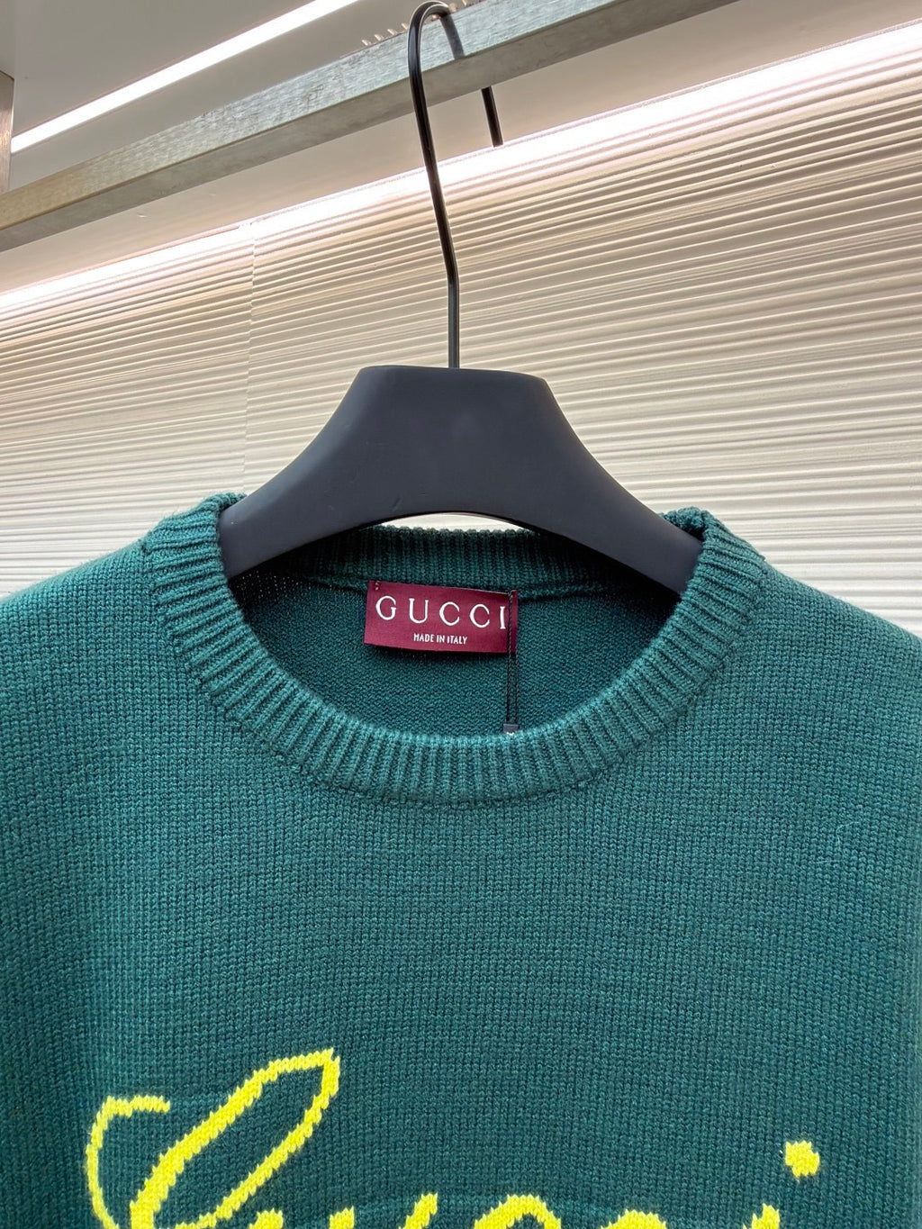 GUCCI  - Knit wool jumper with intarsia unisex