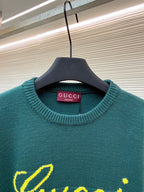 GUCCI  - Knit wool jumper with intarsia unisex