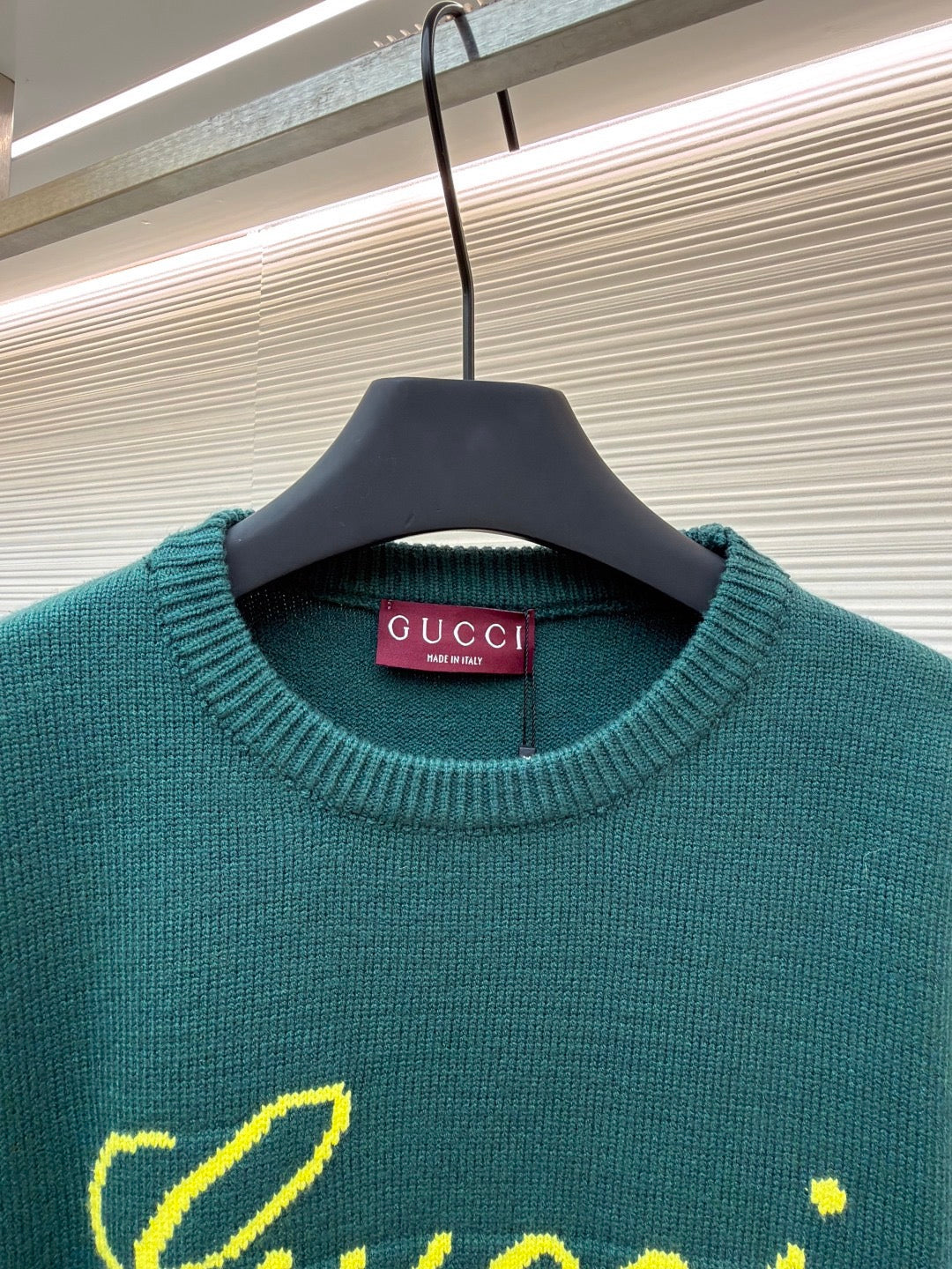GUCCI  - Knit wool jumper with intarsia unisex