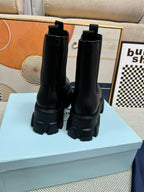 PRADA - Monolith Brushed Leather Chelsea Boot