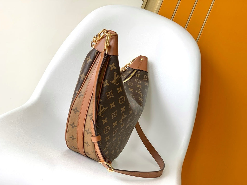LOUIS VITTON - Monogram Reverse Canvas Loop Hobo Bag