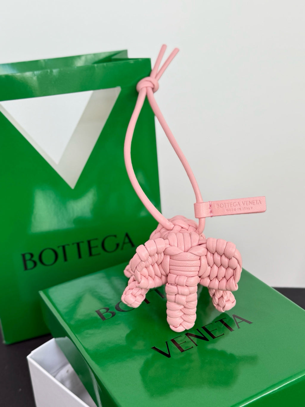BOTTEGA VENETA - Intrecciato Leather Bag Charm