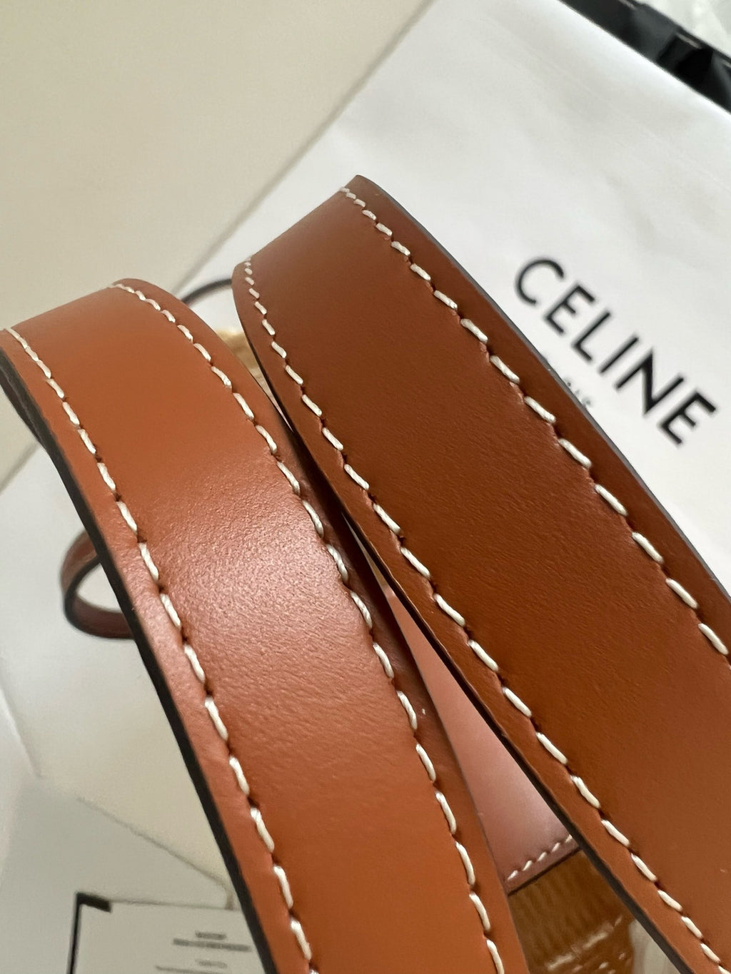 CELINE - TEEN COUFFIN IN WICKER AND NATURAL CALFSKIN