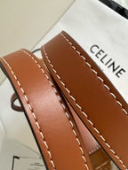 CELINE - TEEN COUFFIN IN WICKER AND NATURAL CALFSKIN