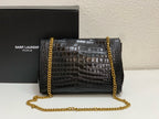 SAINT LAURENT- Black Leather Handbag