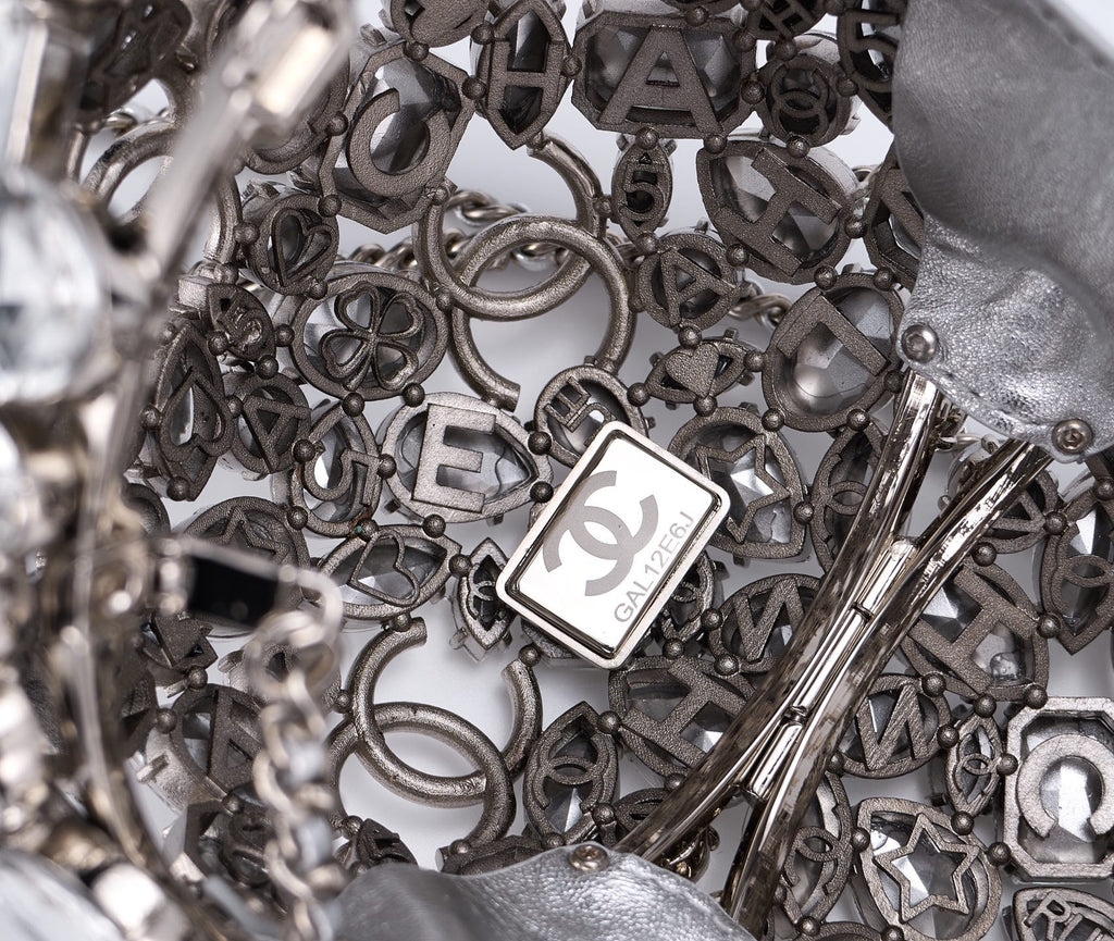 CHANEL - Gold Metal Strass Crystal Sphere Minaudiere Clutch Hardware, 2025
