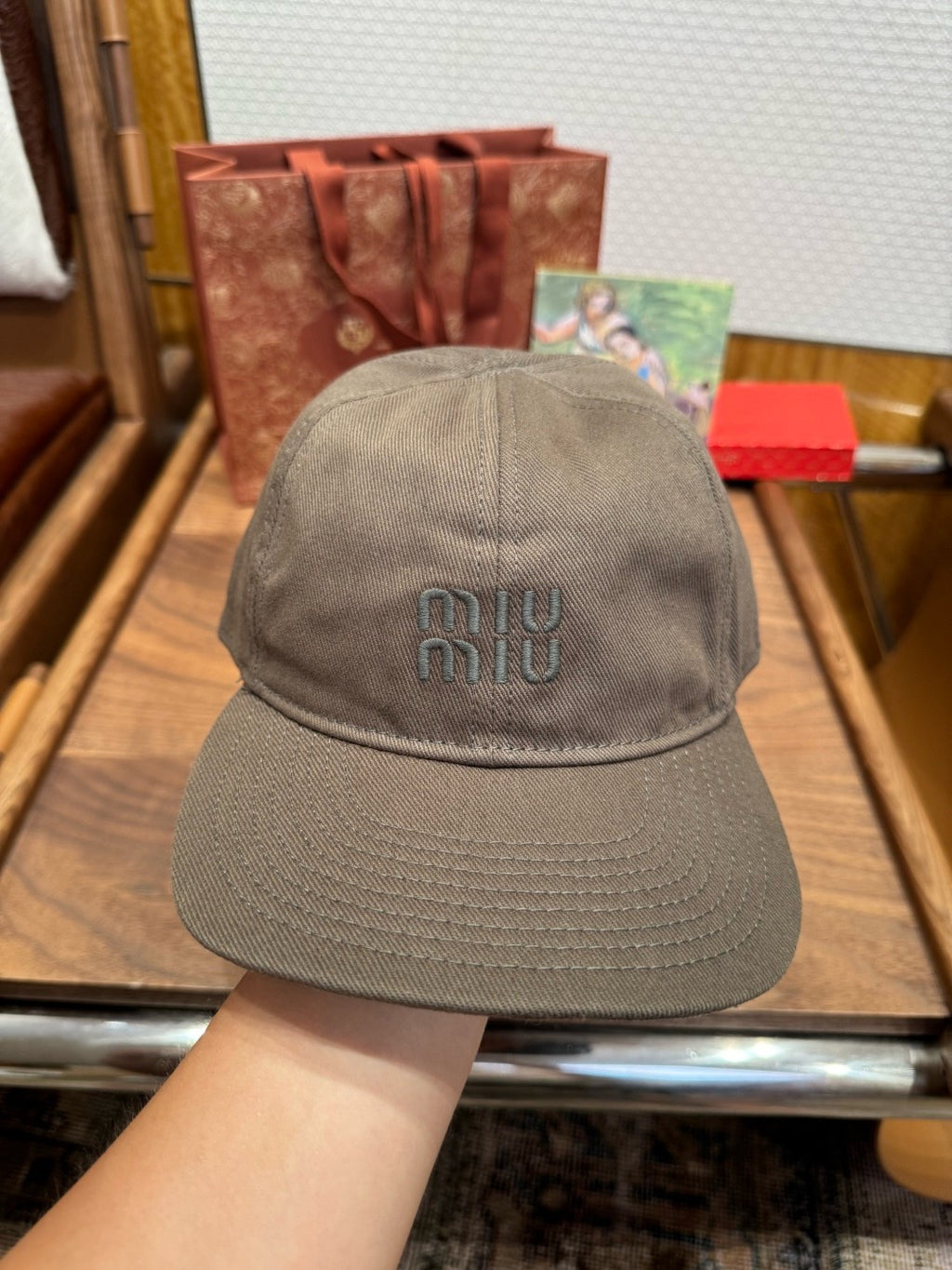 MIU MIU - Denim baseball cap