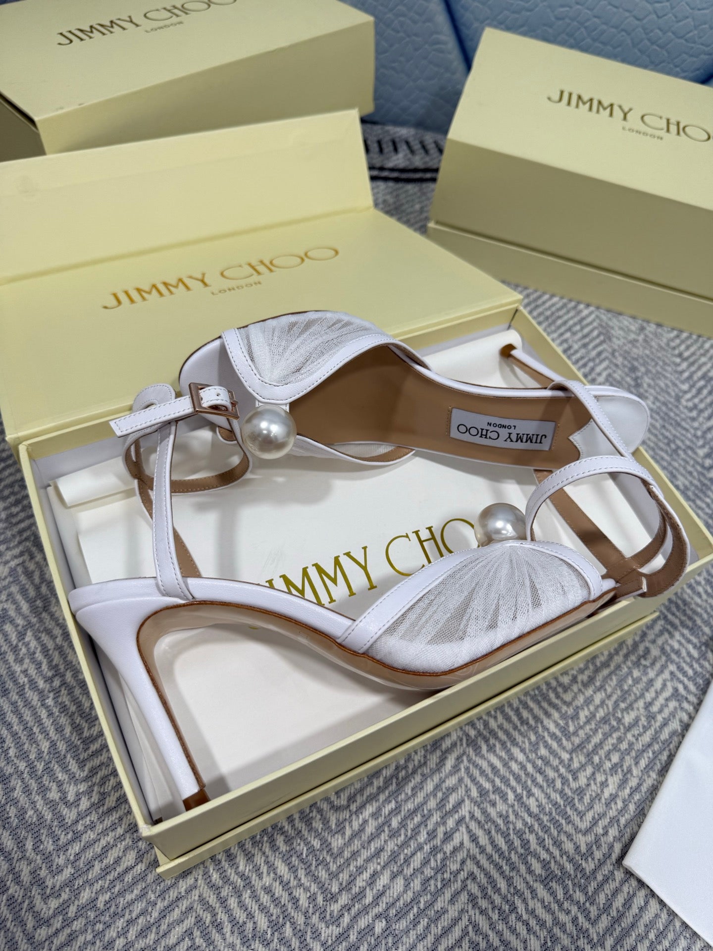 JIMMY CHOO - Sandals with Pearl