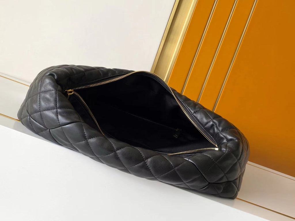 SAINT LAURENT - Icare Medium quilted suede shoulder bag