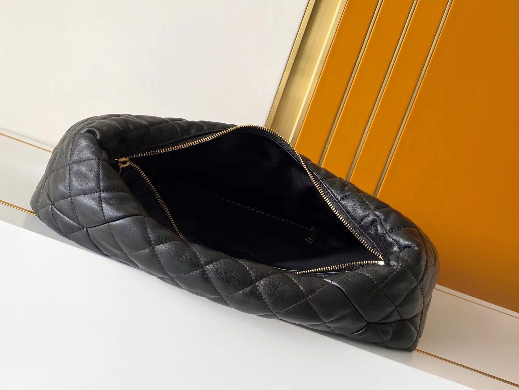 SAINT LAURENT - Icare Medium quilted suede shoulder bag