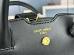 SAINT LAURENT- Black Leather Handbag