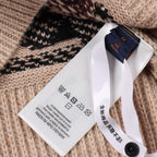LOUIS VUITTON - Applikation ribbet strik sweater