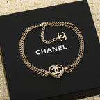 CHANEL - Crystal CC Choker Necklace