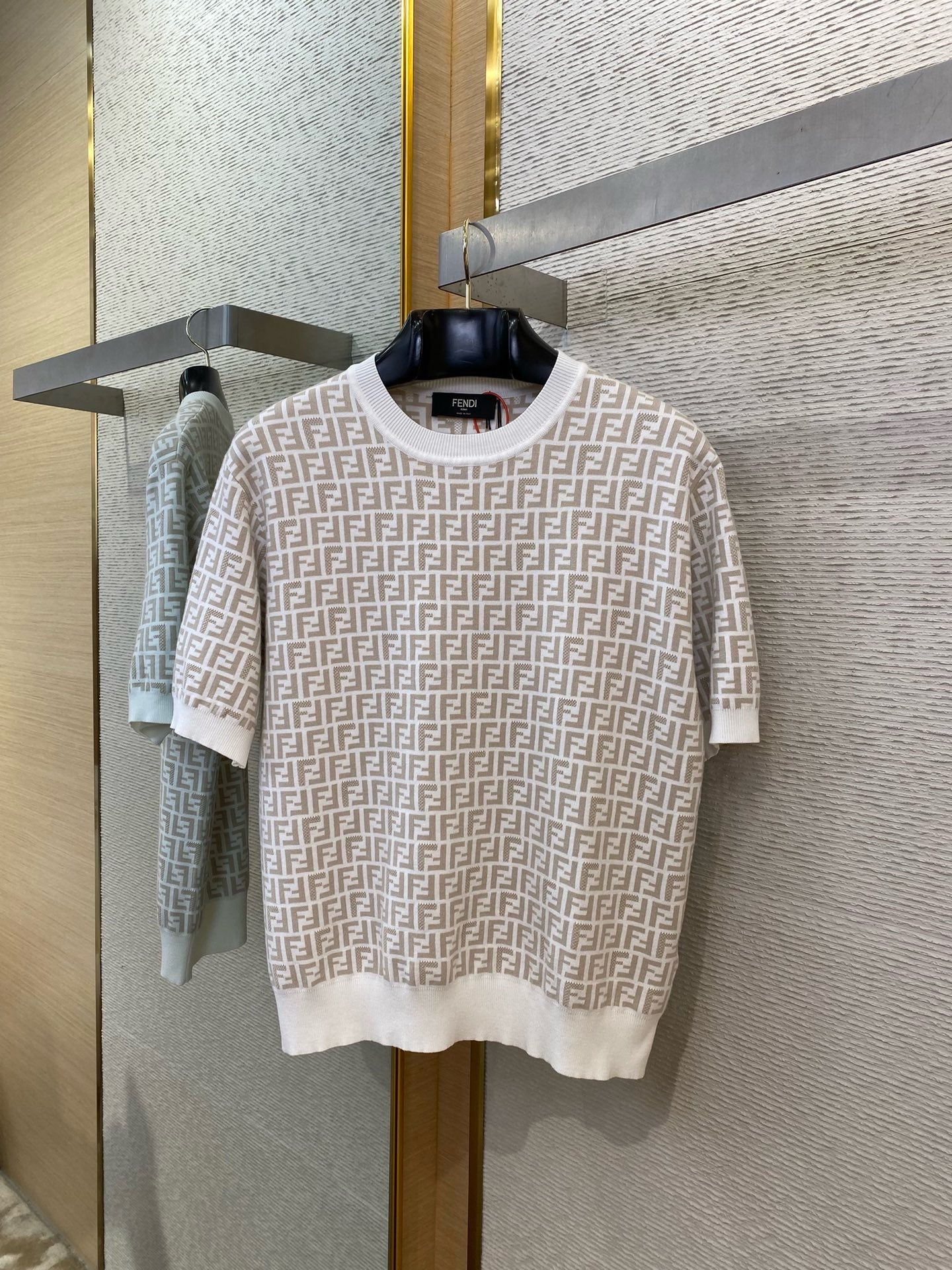 FENDI - Jacquard Knitted T-Shirt
