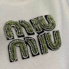 MIU MIU - Cotton knit tank top