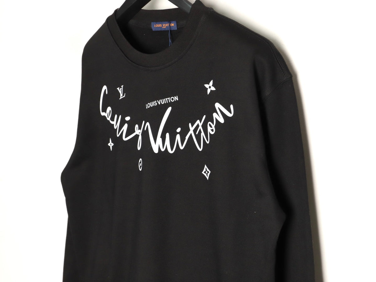 LOUIS VUITTON -unisex Cursive Signature Pullove