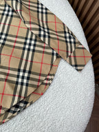 BURBERRY - Slim Fit Check Cotton Poplin Shirt