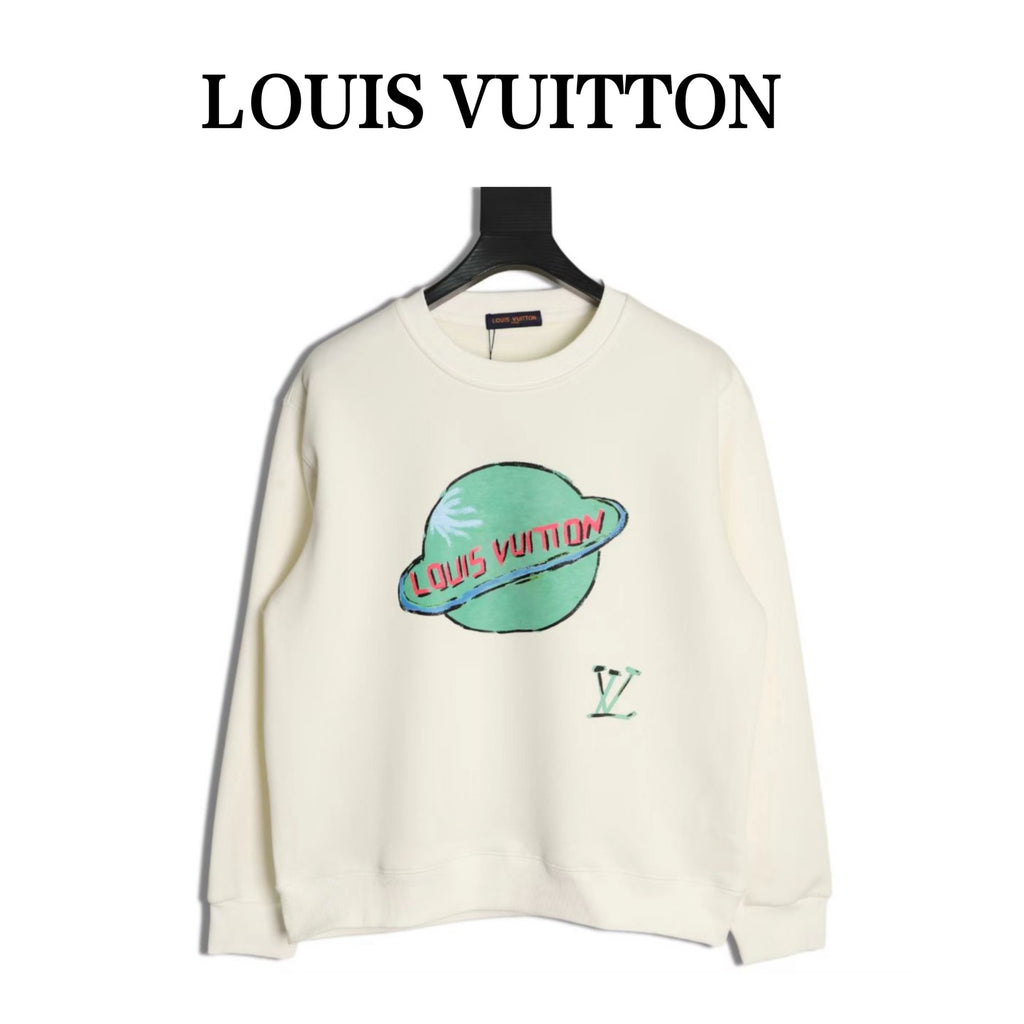 LOUIS VUITTON - Louis Vuitton unisex Planet Print Sweatshirt