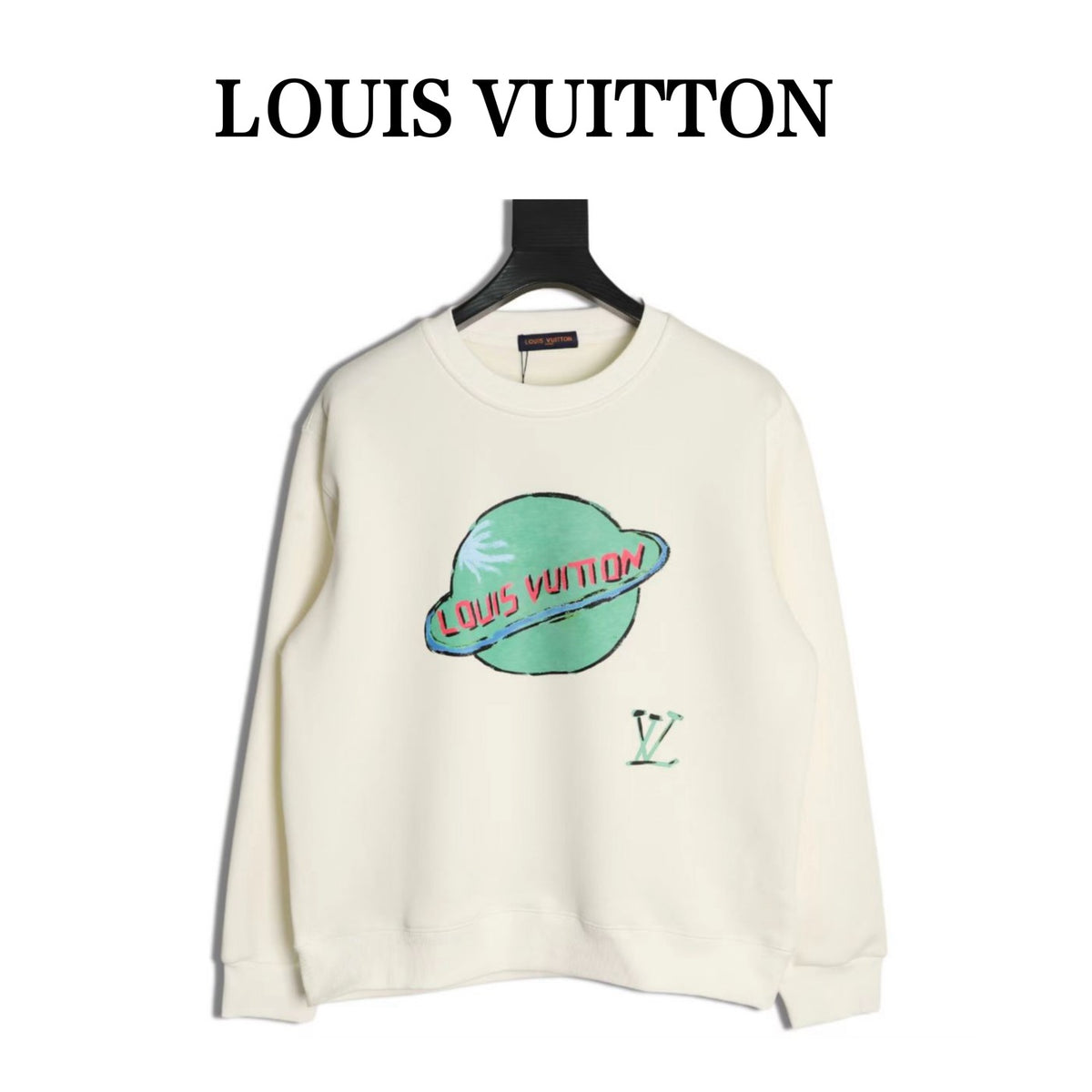 LOUIS VUITTON - Louis Vuitton unisex Planet Print Sweatshirt