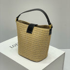 CELIN - MINI BUCKET LOUISE IN RAFFIA