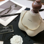 CHANEL - Crystal CC Choker Necklace