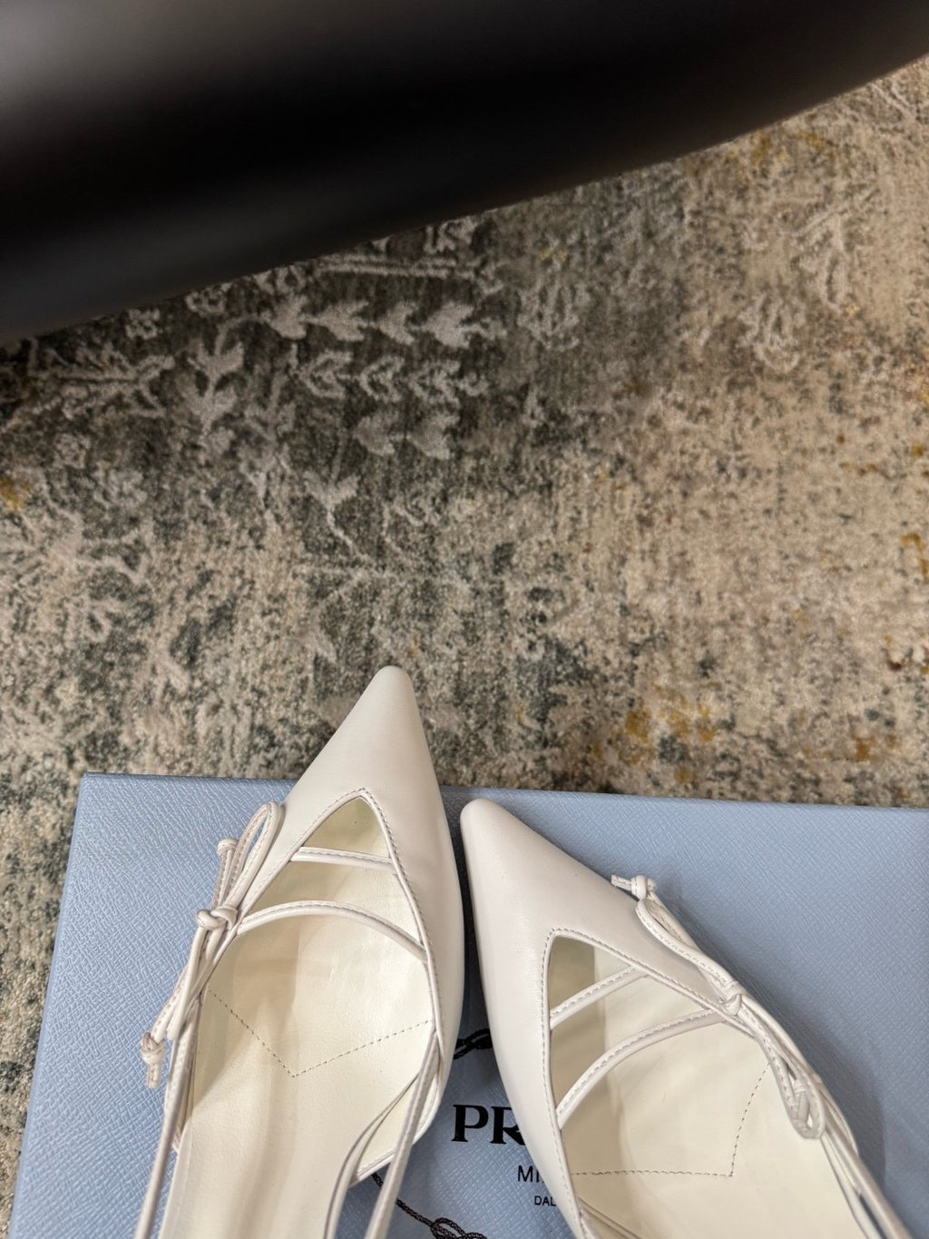 DIOR - open side patent leather heeled pumps