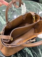 PRADA - Prada Buckle big Leather Handbag With Belt