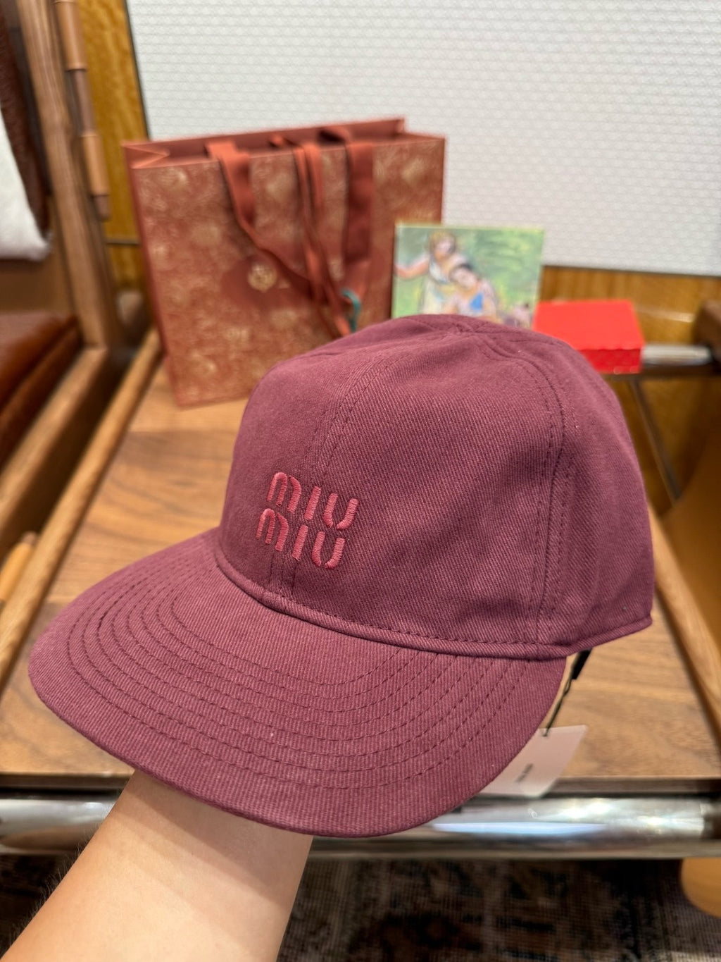 MIU MIU - Denim baseball cap