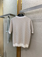 FENDI - Jacquard Knitted T-Shirt