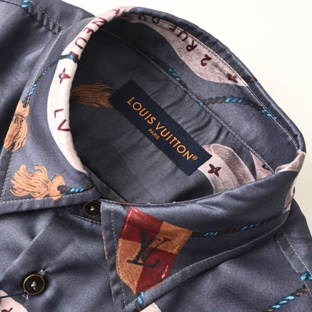 LOUIS VUITTON - Printed Silk Shirt
