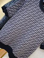 FENDI - Jacquard Knitted T-Shirt