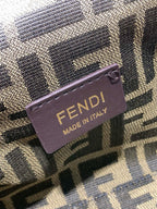FENDI - First Bag Raffia Small shoulder bag