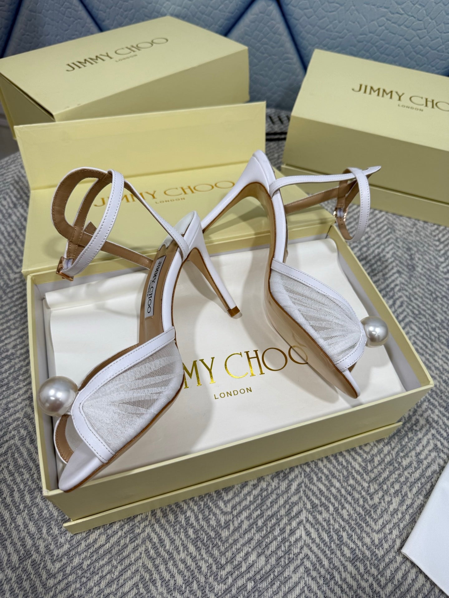 JIMMY CHOO - Sandals with Pearl
