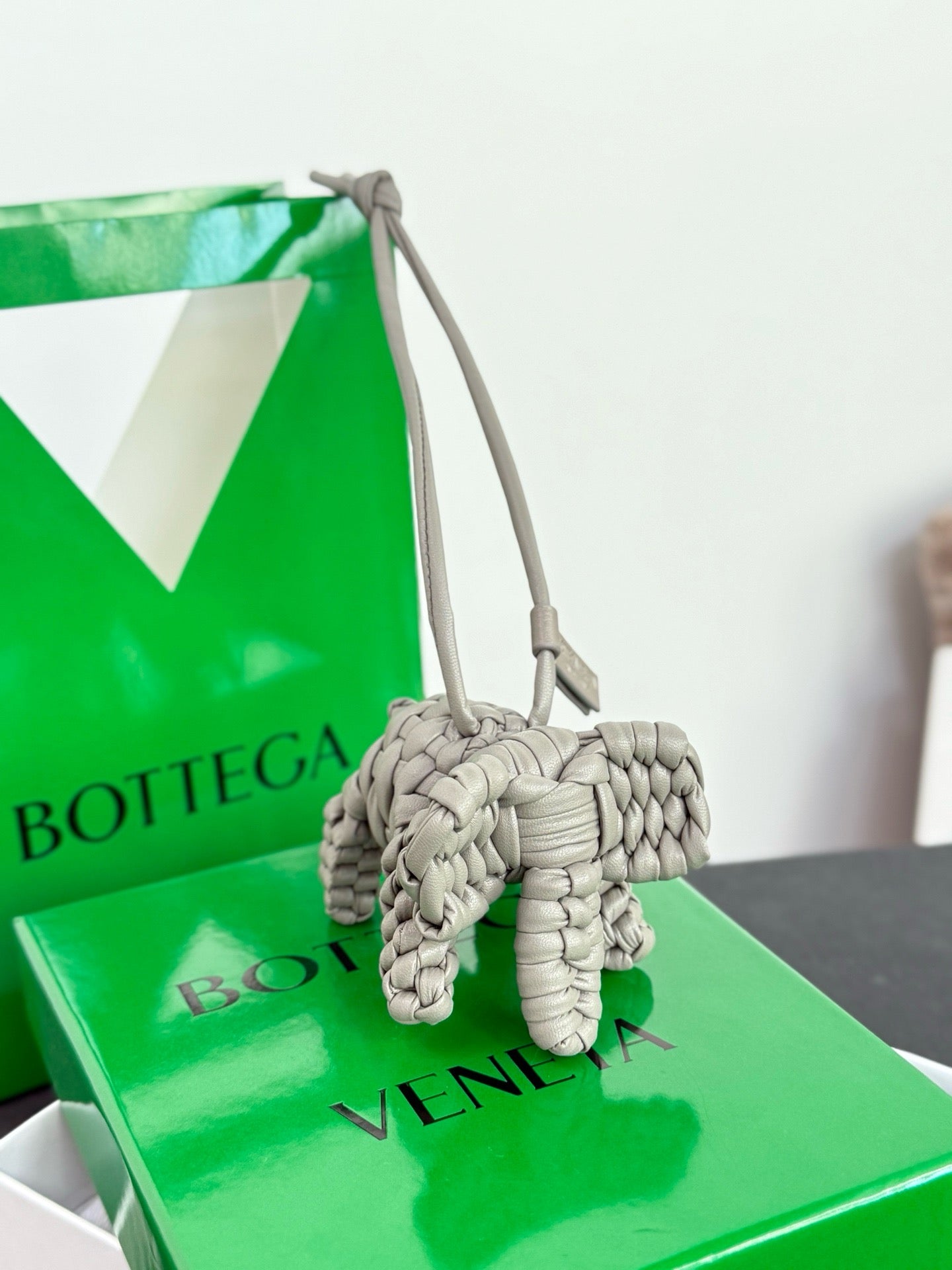BOTTEGA VENETA - Intrecciato Leather Bag Charm