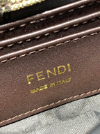 FENDI - Medium Baguette Bag in crystal FF Motif