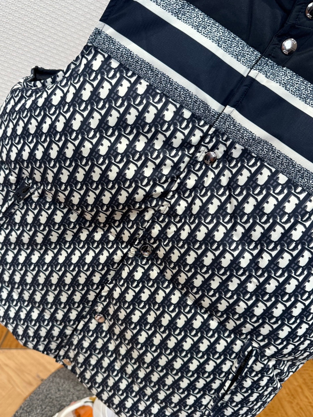 DIOR - Reversible Jacquard Stand-Collar Down Vest