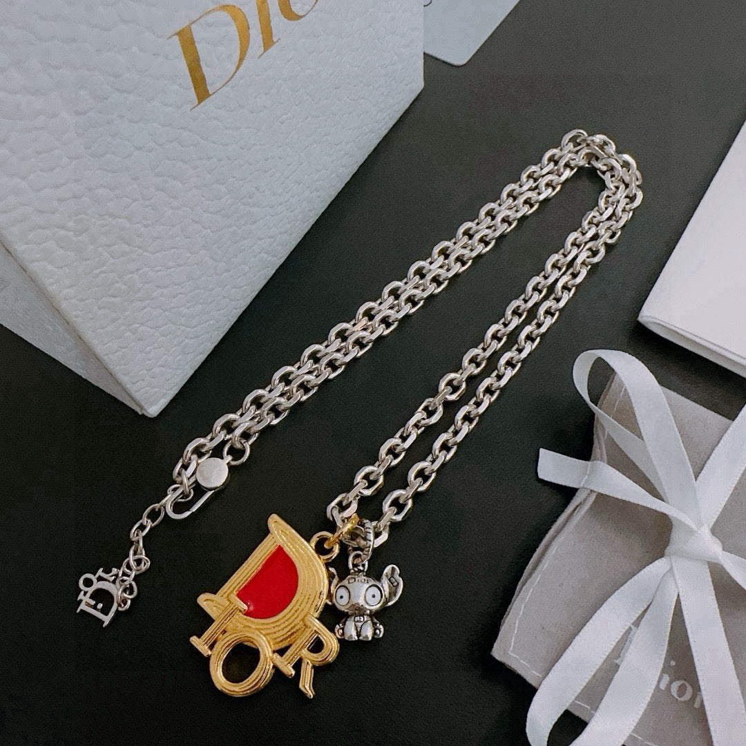 DIOR - Oblique Pendant Necklace
