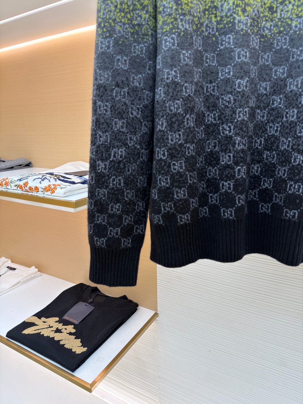 GUCCI  -  GG Wool Cashmere Jacquard Sweater
