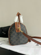 CELINE - BOSTON IN TRIOMPHE CANVAS AND CALFSKIN