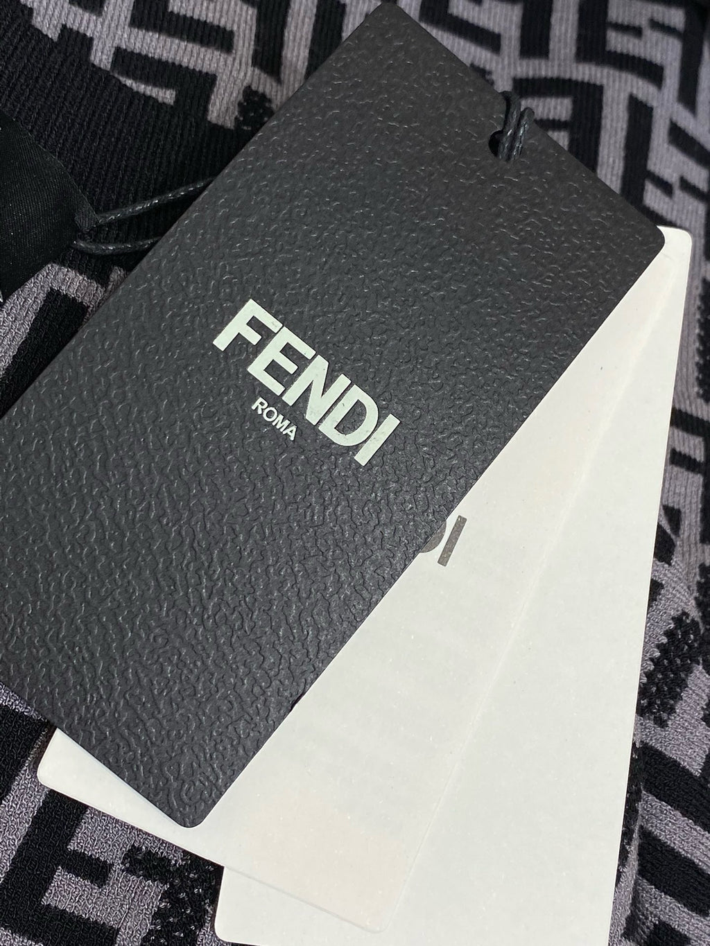 FENDI - Jacquard Knitted T-Shirt