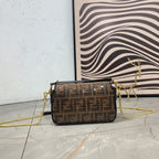 FENDI - Medium Baguette Bag in crystal FF Motif