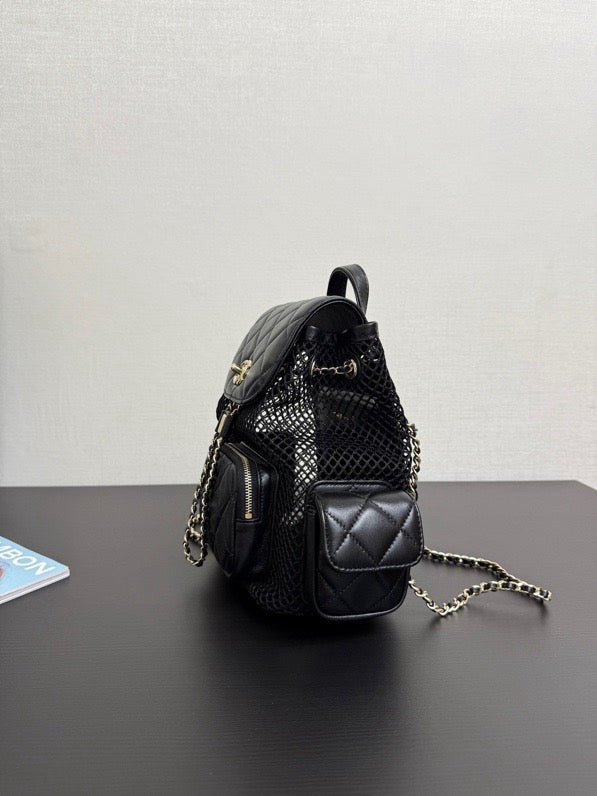 CHANEL - Chanel Mini Caviar Urban Spirit Backpack