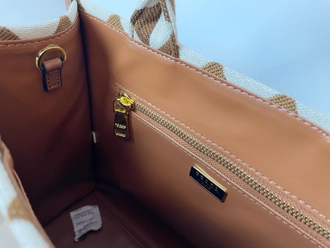 PRADA - Galleria cloth handbag