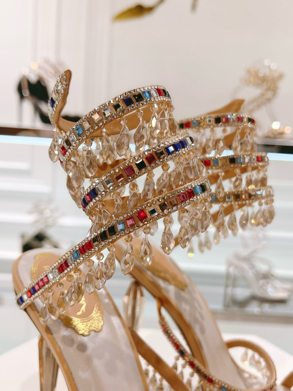 RENE CAOVILLA - WOMEN’S CHANDELIER  SANDAL